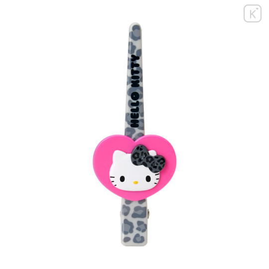 Japan Sanrio Original Long Hair Clip - Hello Kitty : Monotone Animal - 1