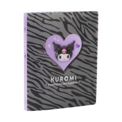 Japan Sanrio Original B5 26 Hole Binder - Kuromi : Monotone Animal