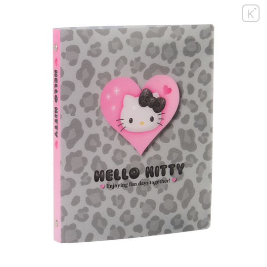 Japan Sanrio Original B5 26 Hole Binder - Hello Kitty : Monotone Animal - 1