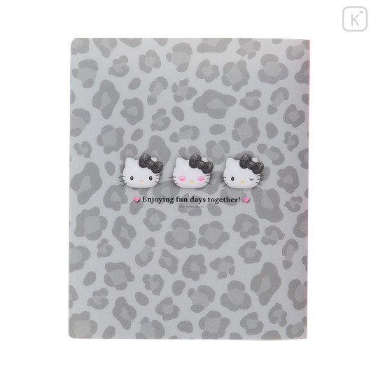 Japan Sanrio Original B5 26 Hole Binder - Hello Kitty : Monotone Animal - 2