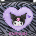 Japan Sanrio Original Fluffy Plush Pen Case - Kuromi : Monotone Animal - 5