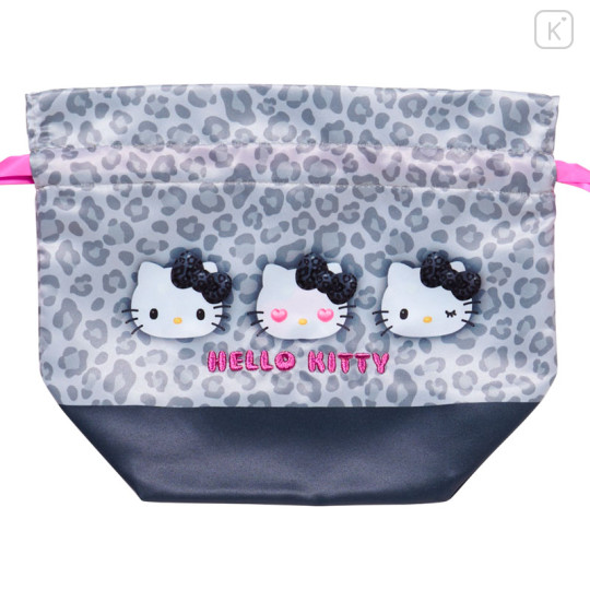 Japan Sanrio Original Drawstring Pouch Set - Hello Kitty : Monotone Animal - 3