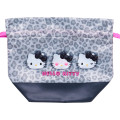 Japan Sanrio Original Drawstring Pouch Set - Hello Kitty : Monotone Animal - 3
