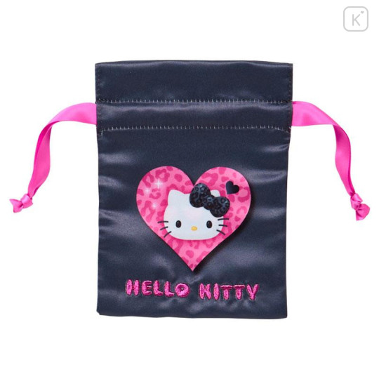 Japan Sanrio Original Drawstring Pouch Set - Hello Kitty : Monotone Animal - 5