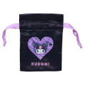 Japan Sanrio Original Drawstring Pouch Set - Kuromi : Monotone Animal - 5