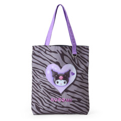 Japan Sanrio Original Tote Bag - Kuromi : Monotone Animal
