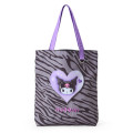 Japan Sanrio Original Tote Bag - Kuromi : Monotone Animal - 1