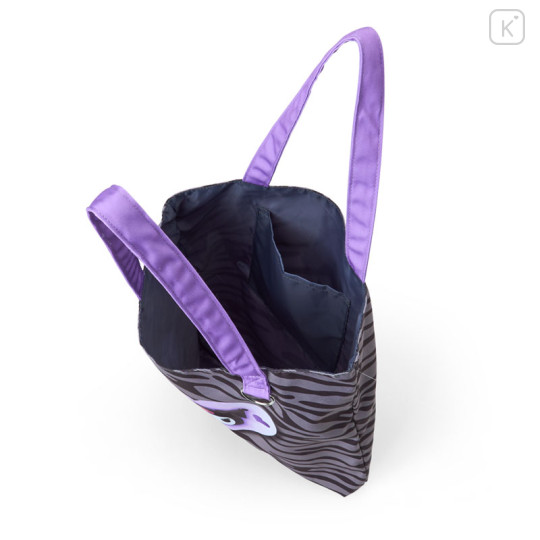 Japan Sanrio Original Tote Bag - Kuromi : Monotone Animal - 3