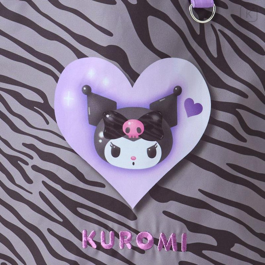 Japan Sanrio Original Tote Bag - Kuromi : Monotone Animal - 4