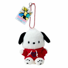Japan Sanrio Original Mascot Holder - Pochacco : Hapidanbui Boys Happy Birthday 5th Anniversary! All Together
