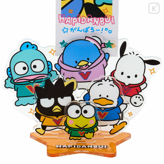 Japan Sanrio Original Acrylic Stand & Clip - Hello Kitty : Hapidanbui Boys Happy Birthday 5th Anniversary! All Together - 3