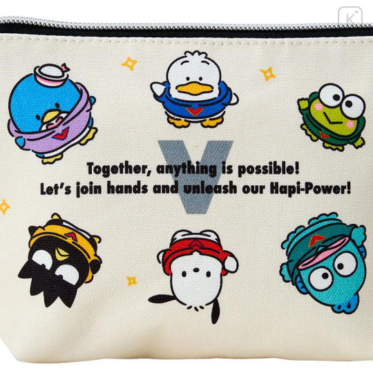 Japan Sanrio Original Pouch - Hapidanbui Boys Happy Birthday 5th Anniversary! All Together - 5