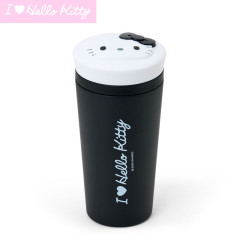 Japan Sanrio Original Stainless Steel Bottle 340ml - Hello Kitty : I Love Hello Kitty Black