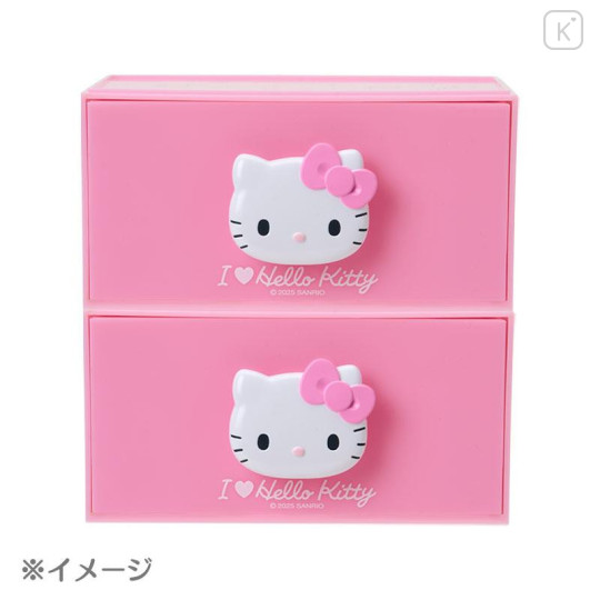 Japan Sanrio Original Stacking Chest Drawer - Hello Kitty : I Love Hello Kitty - 4