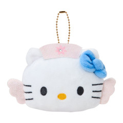 Japan Sanrio Plush Mirror - Hello Kitty : Fantasy Angel Blue