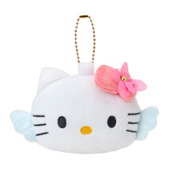 Japan Sanrio Plush Mirror - Hello Kitty : Fantasy Angel Pink