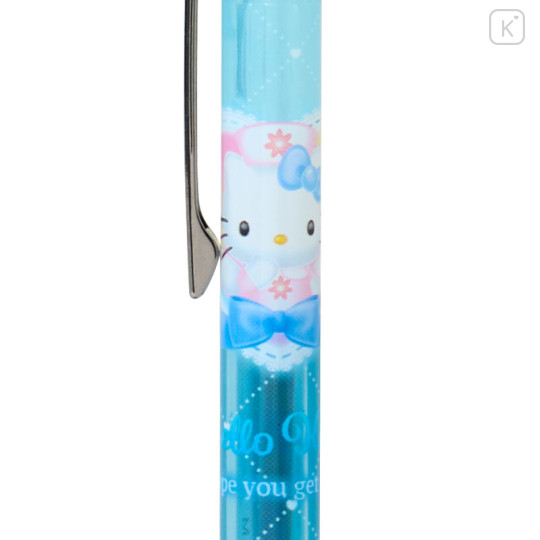 Japan Sanrio Mascot Ballpoint Pen - Hello Kitty : Fantasy Angel Blue - 2