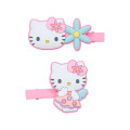 Japan Sanrio Rubber Hair Clip Set - Hello Kitty : Fantasy Angel Pink - 2
