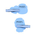 Japan Sanrio Rubber Hair Clip Set - Hello Kitty : Fantasy Angel Blue - 3