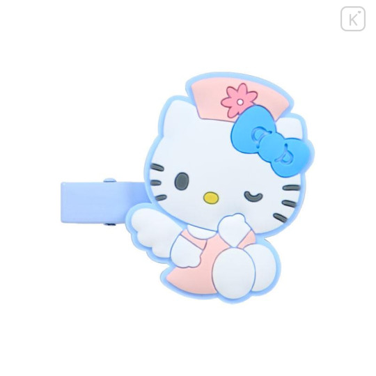 Japan Sanrio Rubber Hair Clip Set - Hello Kitty : Fantasy Angel Blue - 5