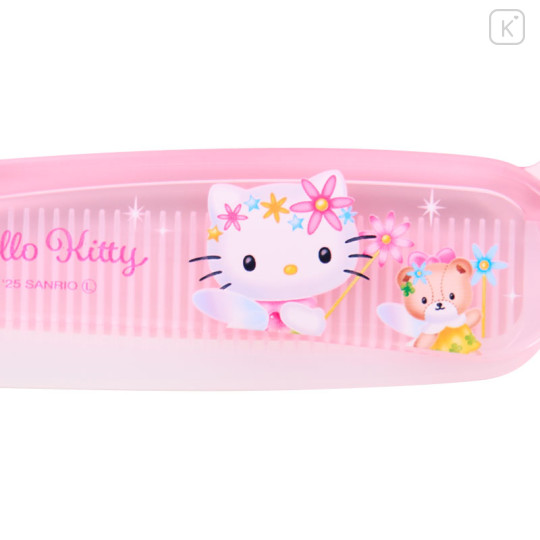 Japan Sanrio Folding Comb - Hello Kitty : Fantasy Angel Pink - 3