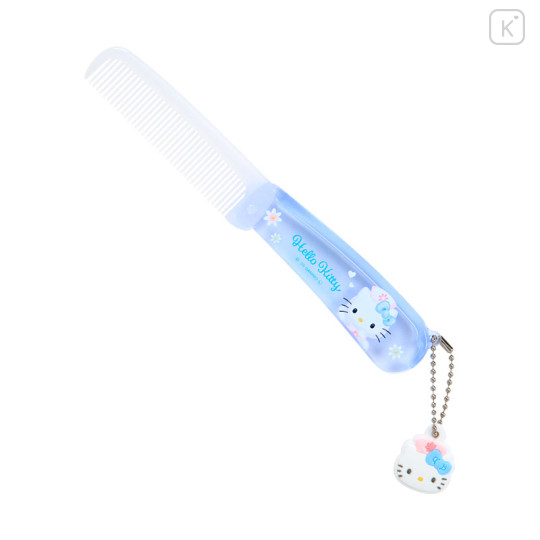 Japan Sanrio Folding Comb - Hello Kitty : Fantasy Angel Blue - 2