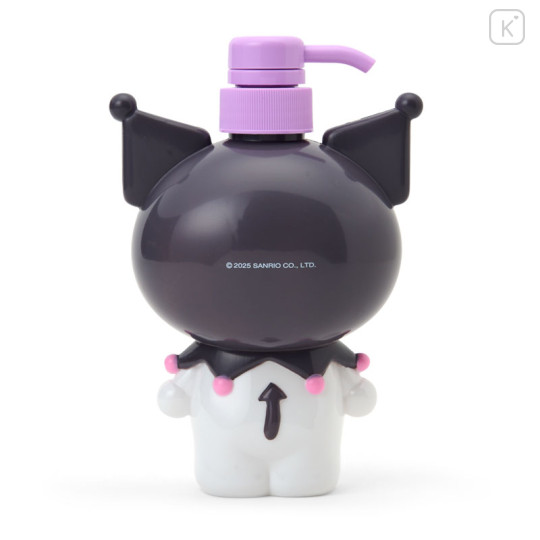 Japan Sanrio Original Mascot Pump Bottle - Kuromi - 2