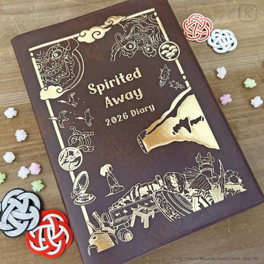 Japan Ghibli B6 Weekly Schedule Book - Spirited Away : Brown 2026 - 1