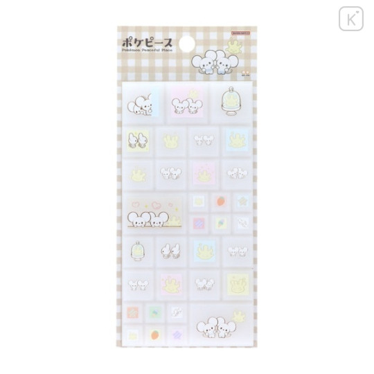 Japan Pokemon Tile Sticker - Tandemaus : Pokepeace - 1