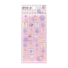 Japan Pokemon Tile Sticker - Espurr & Scorbunny : Pokepeace