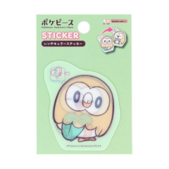 Japan Pokemon Lenticular Sticker - Rowlet : Pokepeace