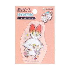 Japan Pokemon Lenticular Sticker - Scorbunny : Pokepeace