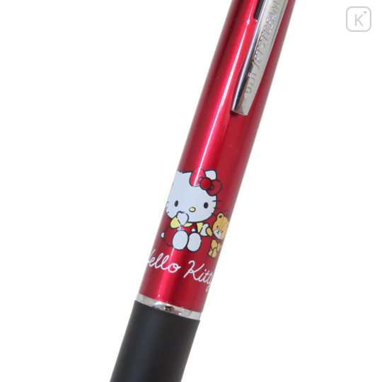 Japan Sanrio Jetstream 2&1 Multi Ballpoint Pen + Mechanical Pencil - Hello Kitty : Metallic Red - 3
