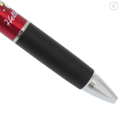 Japan Sanrio Jetstream 2&1 Multi Ballpoint Pen + Mechanical Pencil - Hello Kitty : Metallic Red - 4