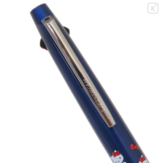 Japan Sanrio Jetstream 2&1 Multi Ballpoint Pen + Mechanical Pencil - Hello Kitty : Metallic Navy - 2