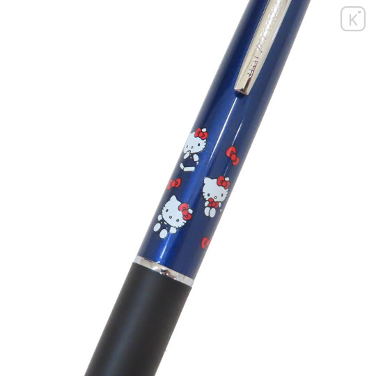 Japan Sanrio Jetstream 2&1 Multi Ballpoint Pen + Mechanical Pencil - Hello Kitty : Metallic Navy - 3