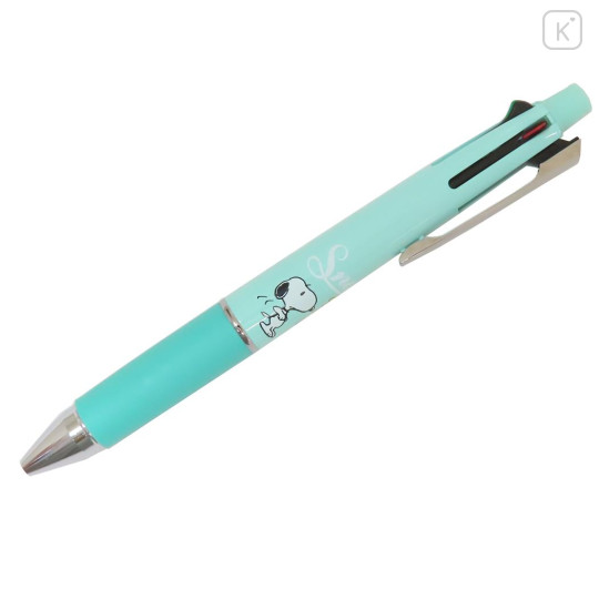 Japan Peanuts Jetstream 4&1 Multi Ballpoint Pen + Mechanical Pencil - Snoopy & Woodstock : Mint - 1