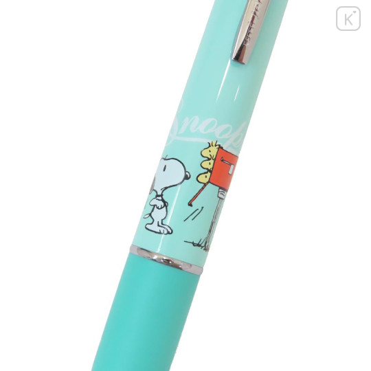 Japan Peanuts Jetstream 4&1 Multi Ballpoint Pen + Mechanical Pencil - Snoopy & Woodstock : Mint - 3