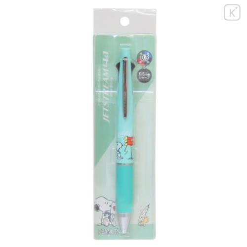 Japan Peanuts Jetstream 4&1 Multi Ballpoint Pen + Mechanical Pencil - Snoopy & Woodstock : Mint - 5
