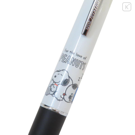 Japan Peanuts Jetstream 4&1 Multi Ballpoint Pen + Mechanical Pencil - Snoopy : Relax With Olaf White - 3