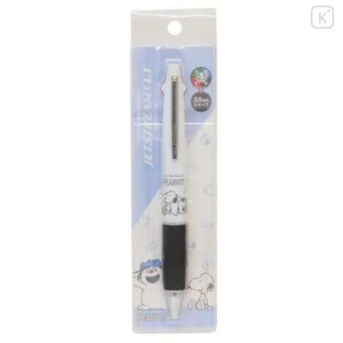 Japan Peanuts Jetstream 4&1 Multi Ballpoint Pen + Mechanical Pencil - Snoopy : Relax With Olaf White - 5