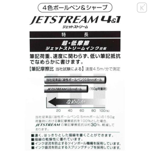Japan Peanuts Jetstream 4&1 Multi Ballpoint Pen + Mechanical Pencil - Snoopy & Woodstock : Star Night - 6
