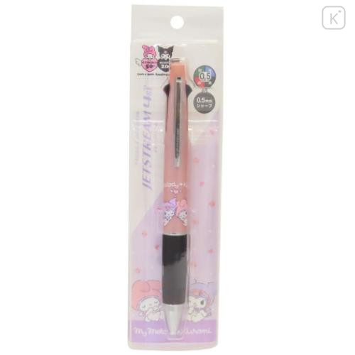 Japan Sanrio Jetstream 4&1 Multi Ballpoint Pen + Mechanical Pencil - Kuromi & My Melody : Wink - 5