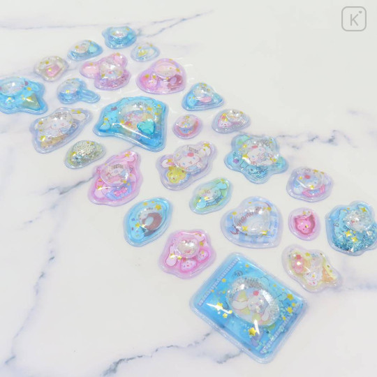 Japan Sanrio Water Puffy Sticker - Cinnamoroll : Dessert Glitter - 2