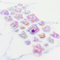 Japan Sanrio Water Puffy Sticker - Kuromi : Dessert Glitter - 2