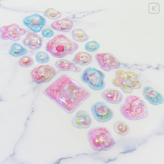 Japan Sanrio Water Puffy Sticker - My Melody : Dessert Glitter - 2