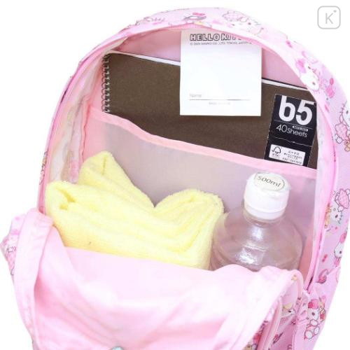 Japan Sanrio Kids Backpack Rucksack 8L - Hello Kitty & Tiny Chum : Dessert Pink - 6