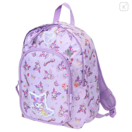 Japan Sanrio Kids Backpack Rucksack 8L - Kuromi : Dessert Purple - 1