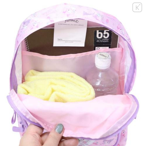 Japan Sanrio Kids Backpack Rucksack 8L - Kuromi & My Melody : Cherry Purple Pink - 6