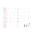 Japan Moomin B6 Monthly Schedule Book - Little My : Flower 2026 - 2